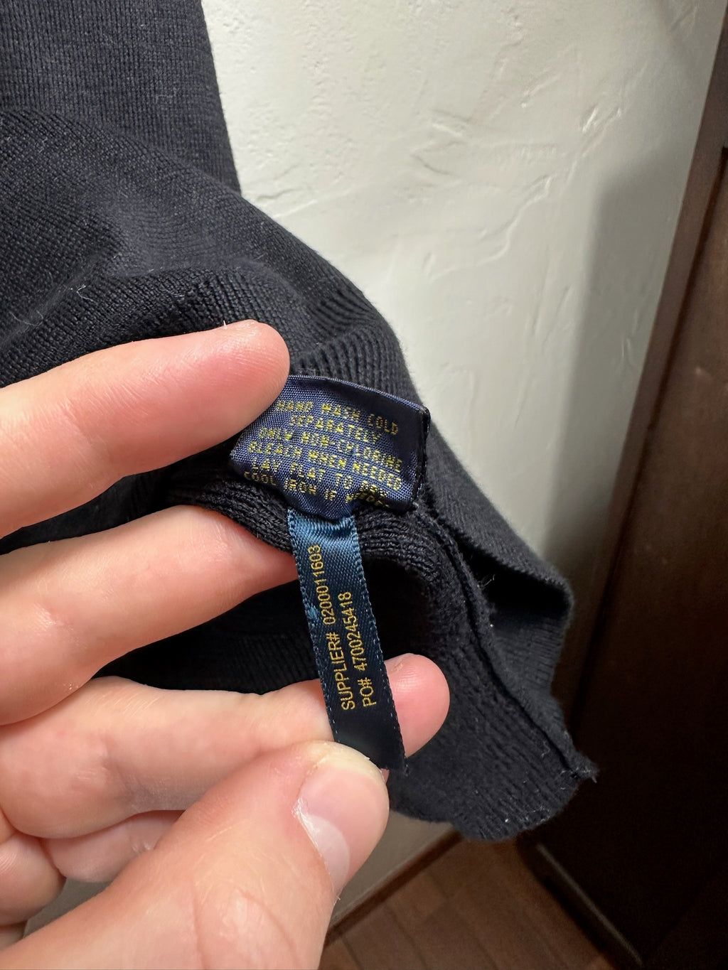 Pull zippé Ralph Lauren noir - Homme - Taille L