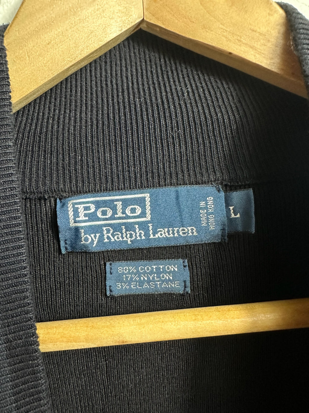 Pull zippé Ralph Lauren noir - Homme - Taille L