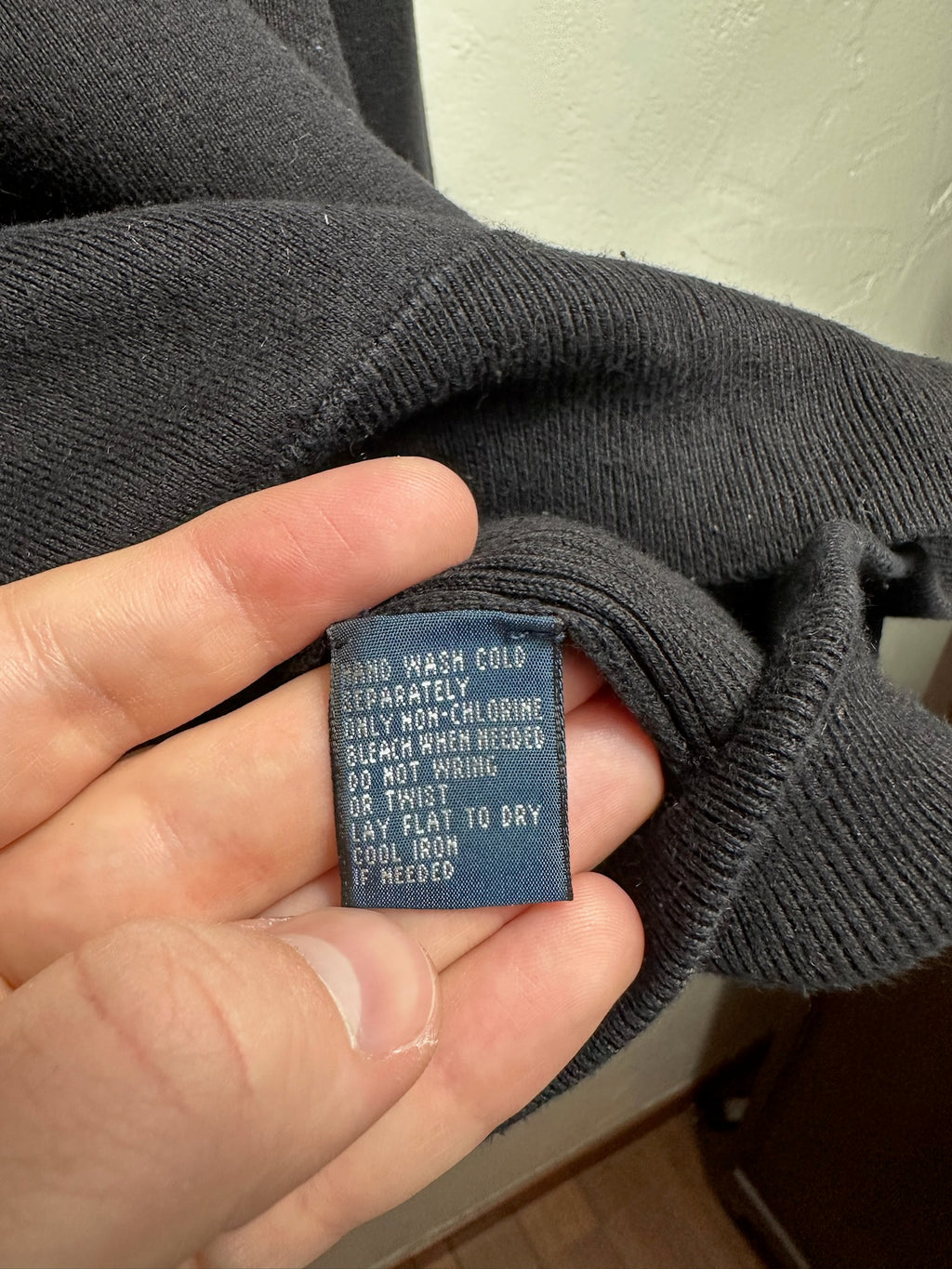 Pull zippé Ralph Lauren noir - Homme - Taille L