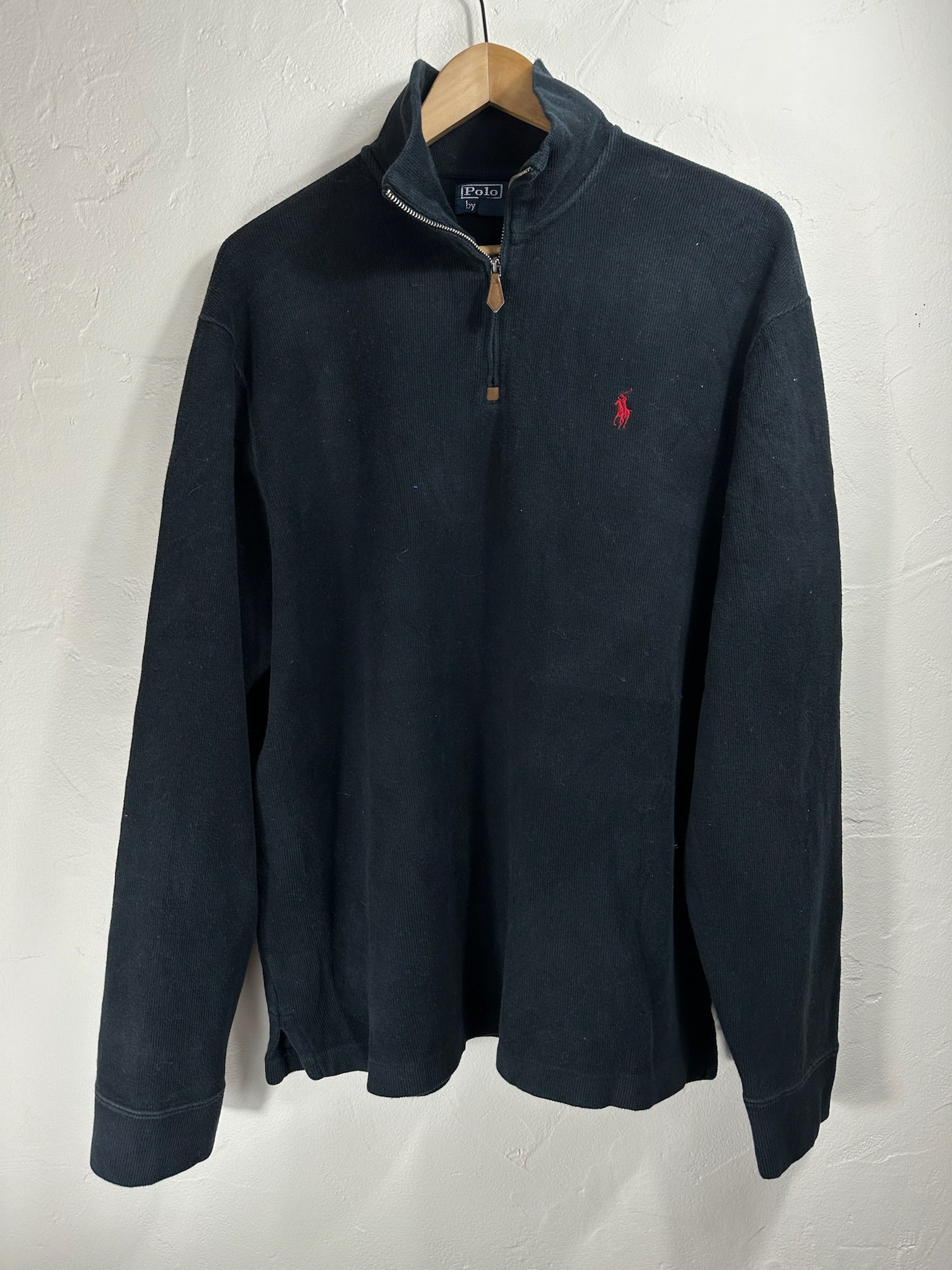 Pull zippé Ralph Lauren noir - Homme - Taille L