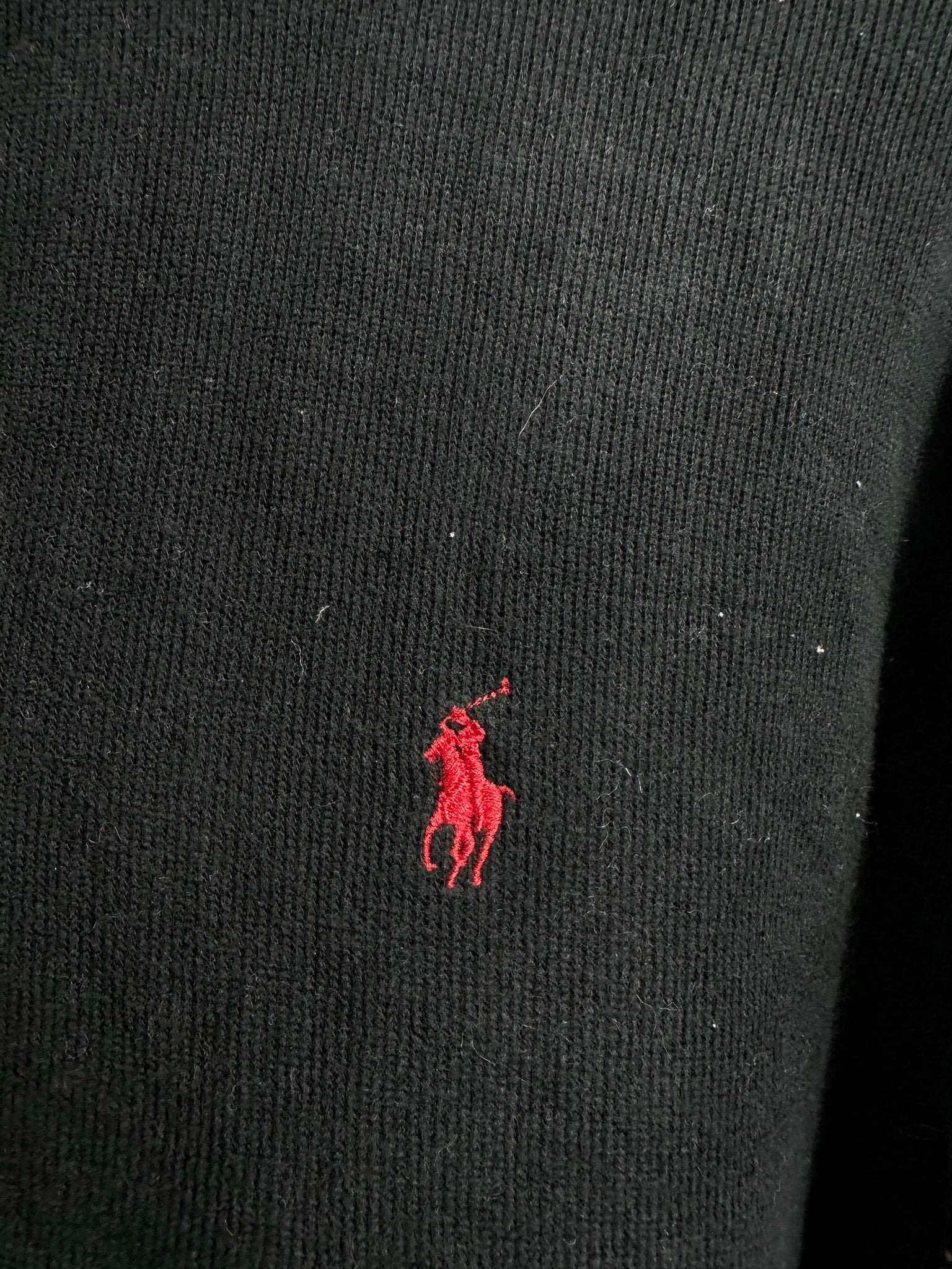 Pull zippé Ralph Lauren noir - Homme - Taille L