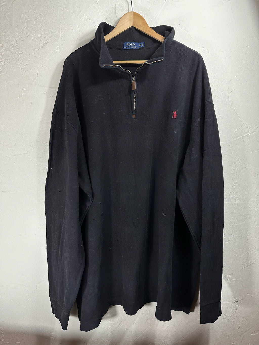 Pull zippé Ralph Lauren noir - Homme - Taille 3XL
