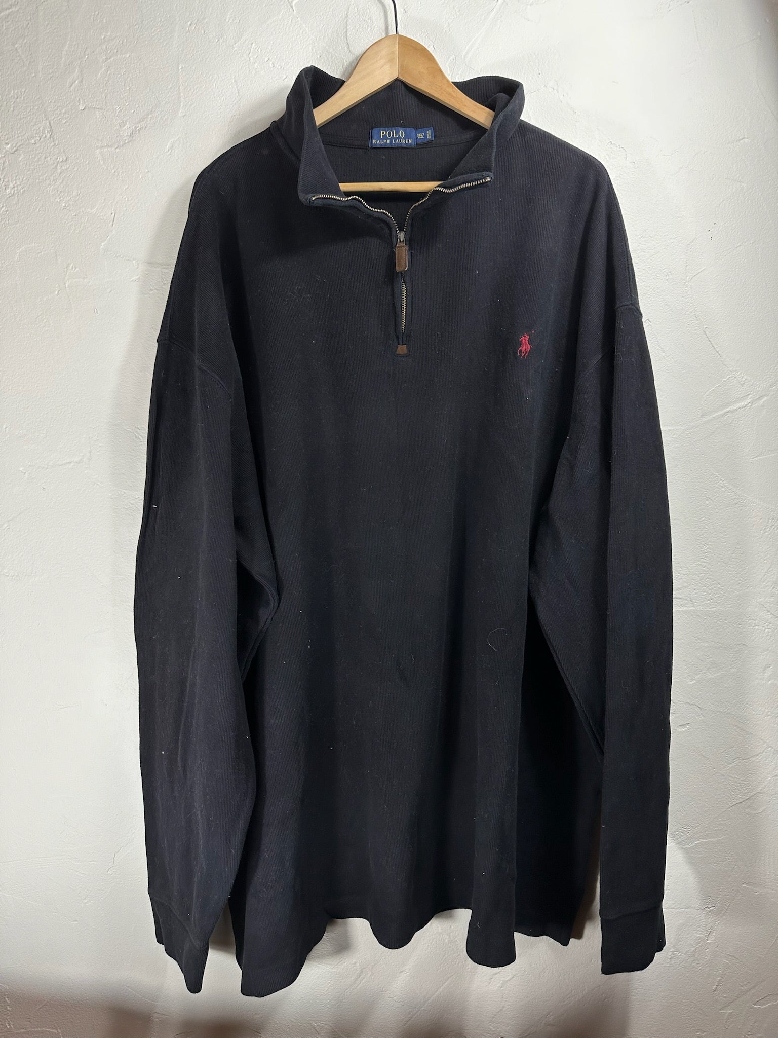 Pull zippé Ralph Lauren noir - Homme - Taille 3XL