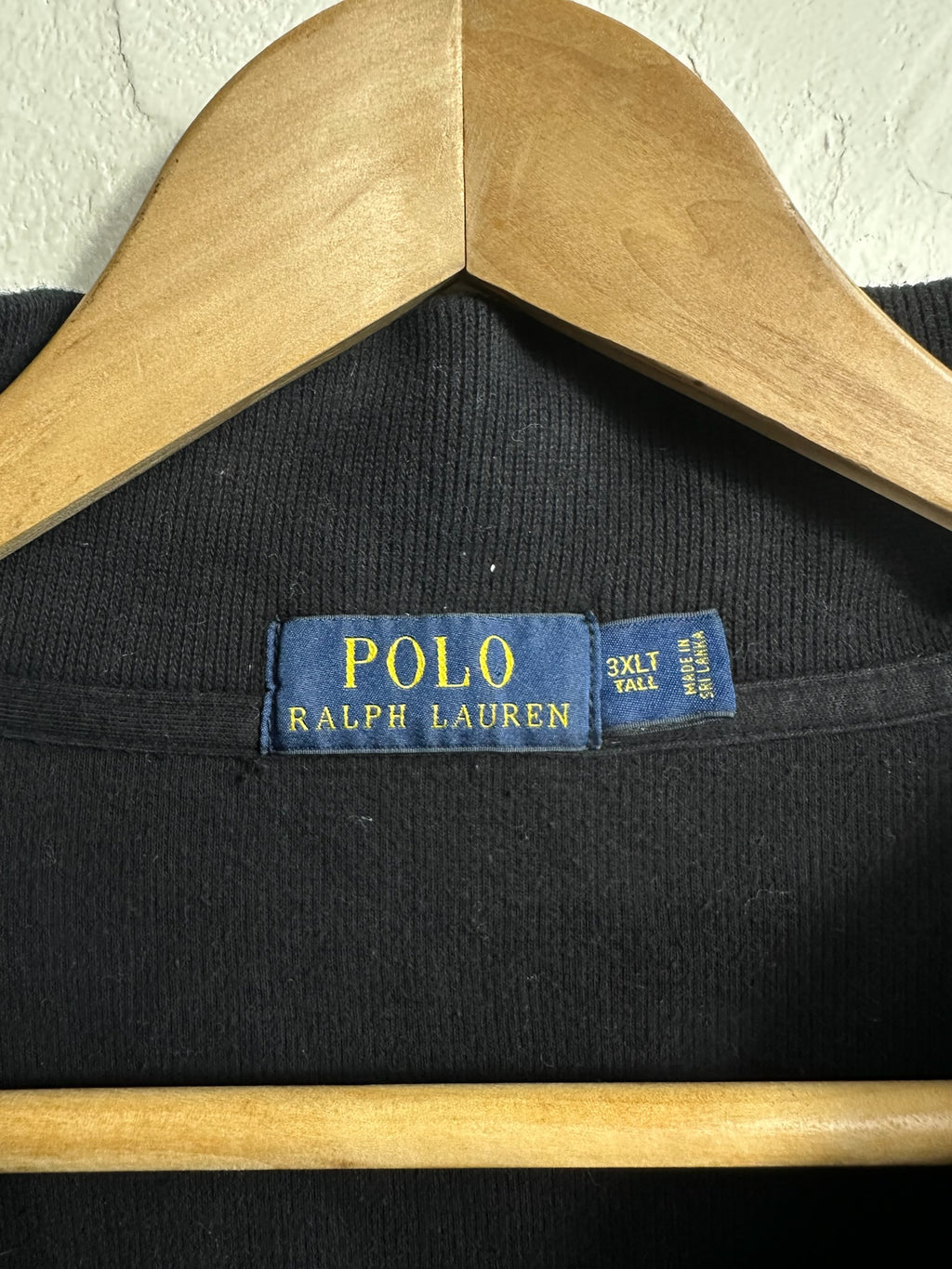 Pull zippé Ralph Lauren noir - Homme - Taille 3XL