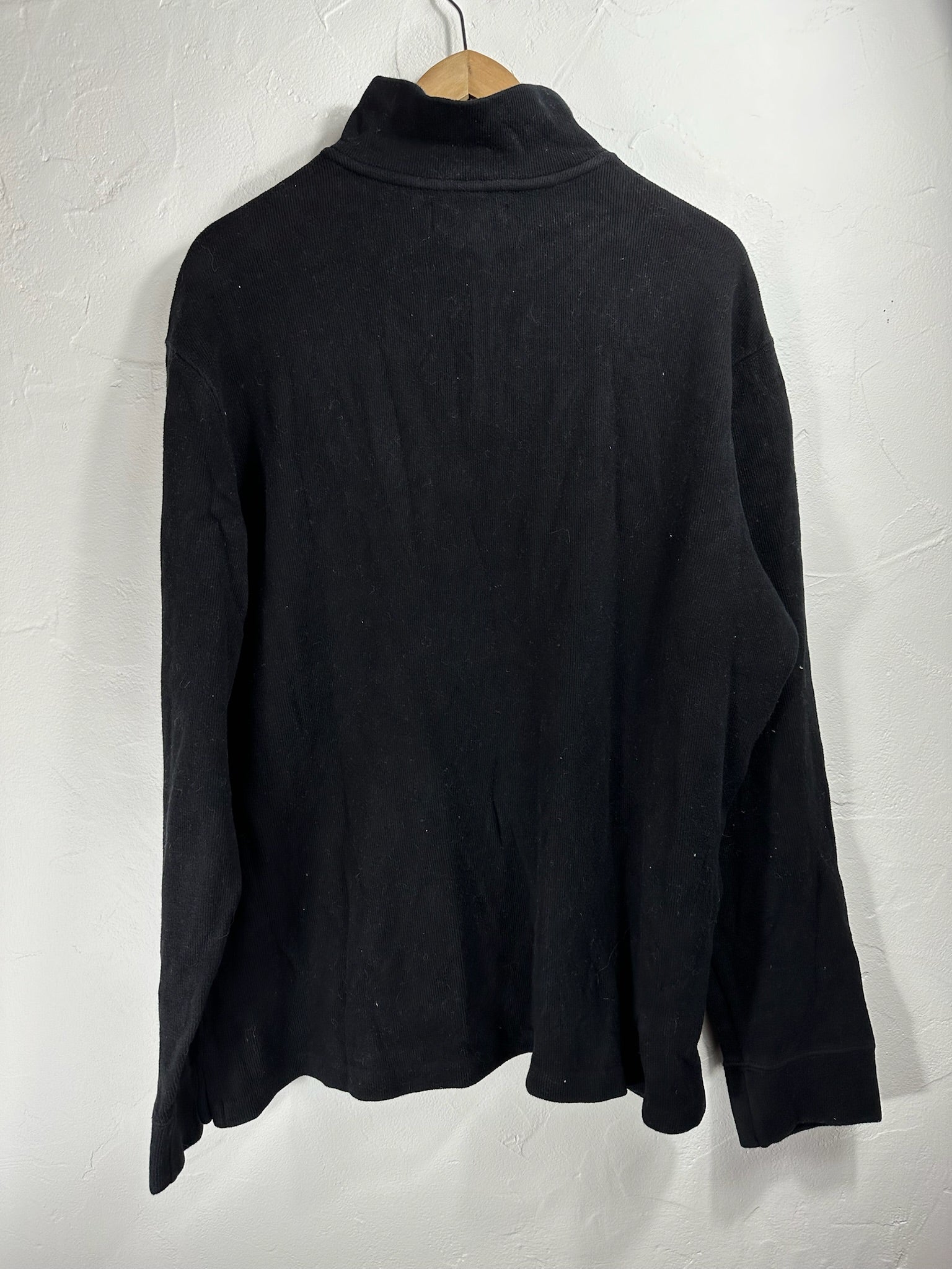 Pull zippé Ralph Lauren noir - Homme - Taille XL