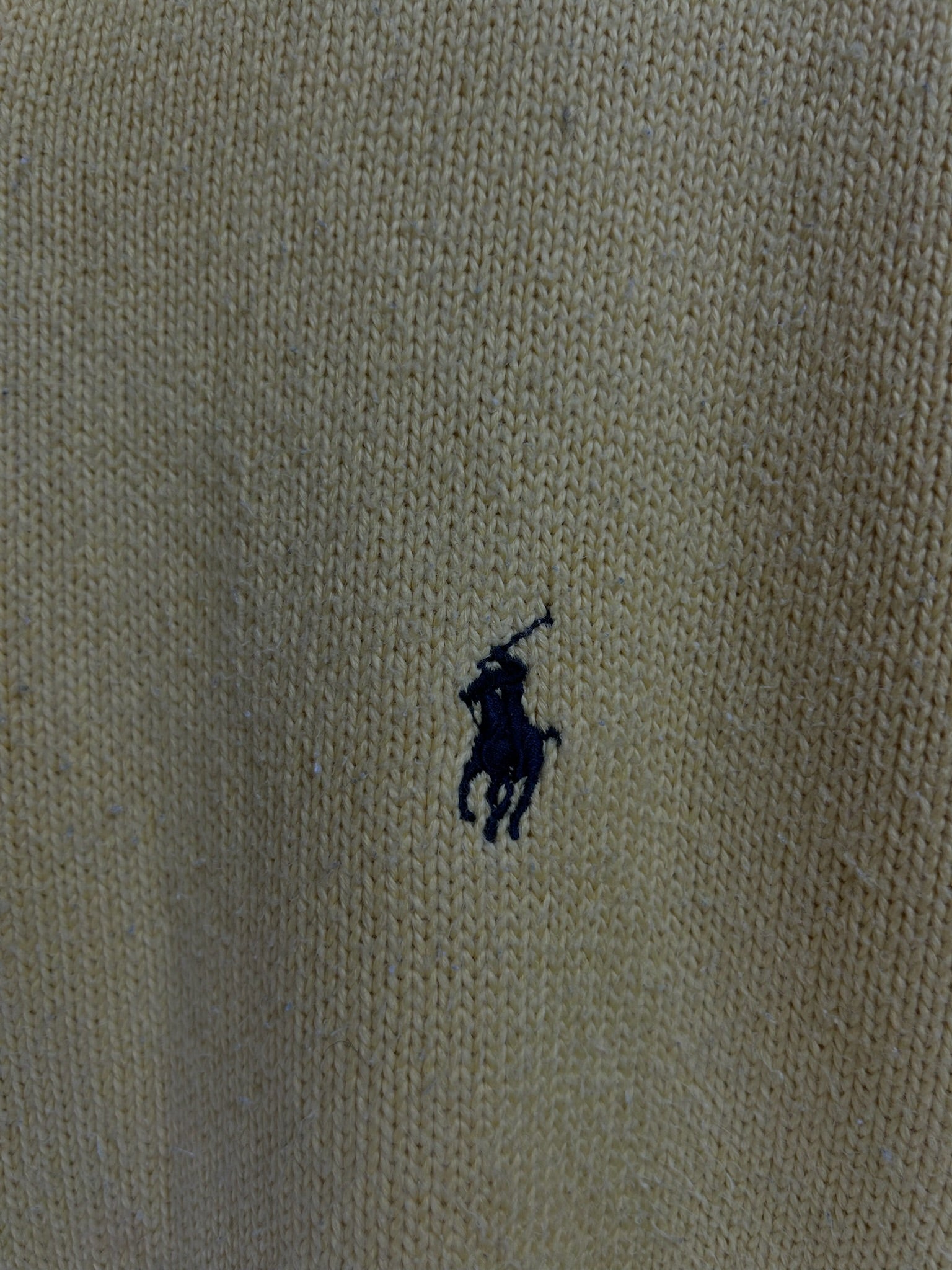 Pull zippé Ralph Lauren jaune - Homme - Taille S