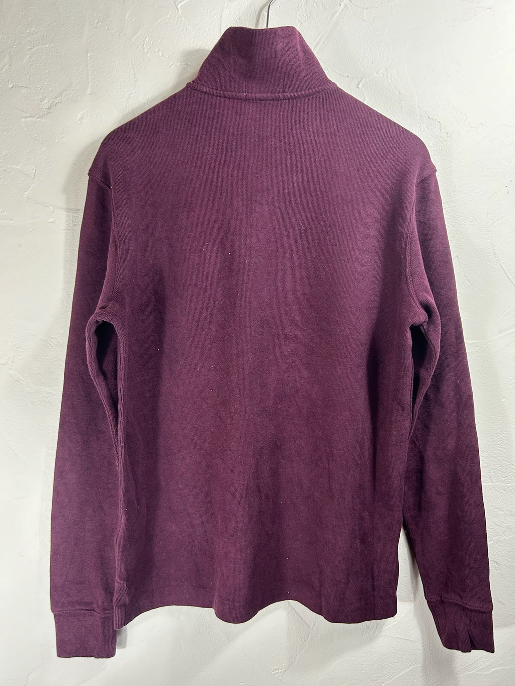 Pull zippé Ralph Lauren bordeaux - Homme - Taille S
