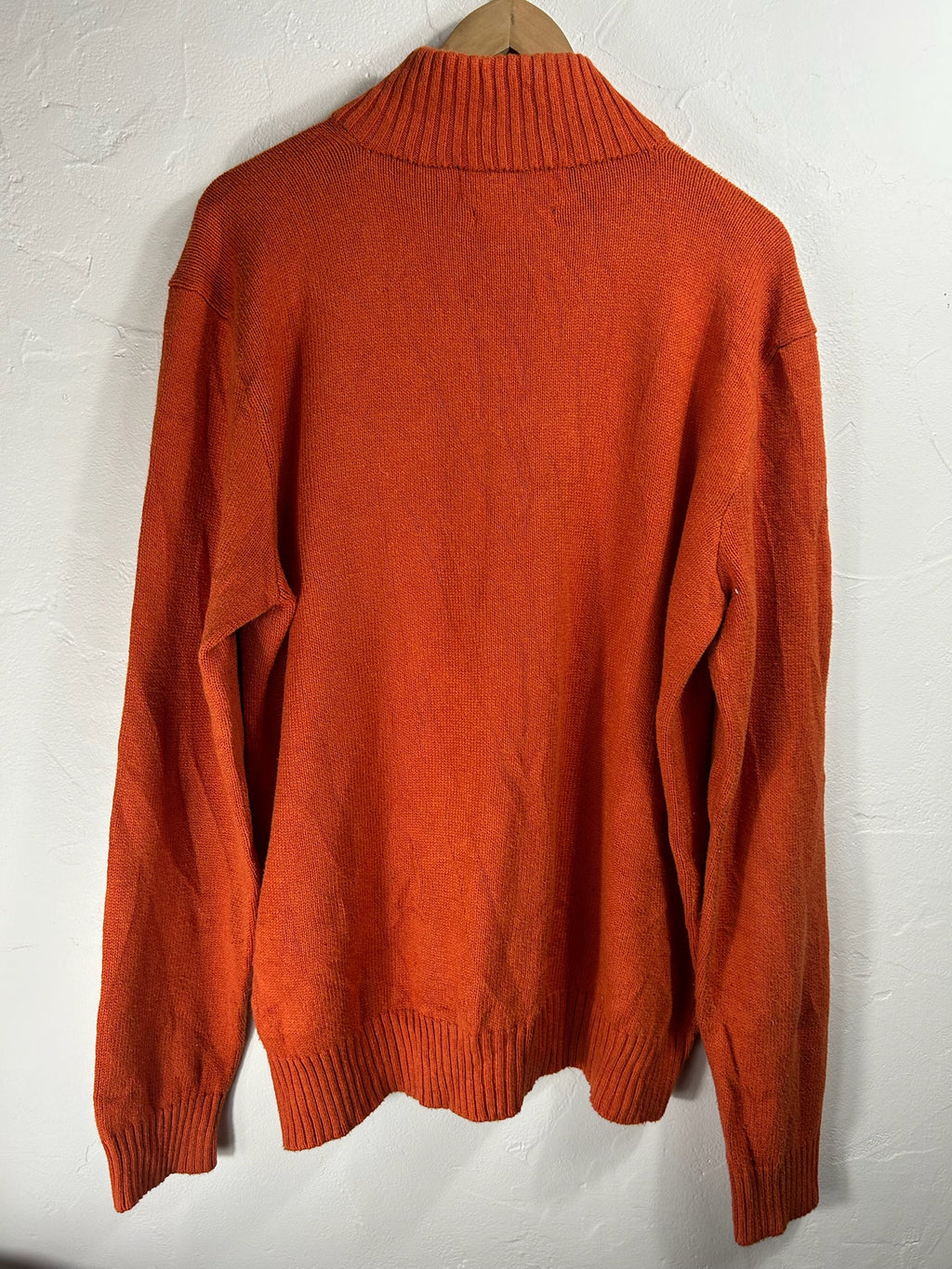 Pull zippé Ralph Lauren orange - Homme - Taille L