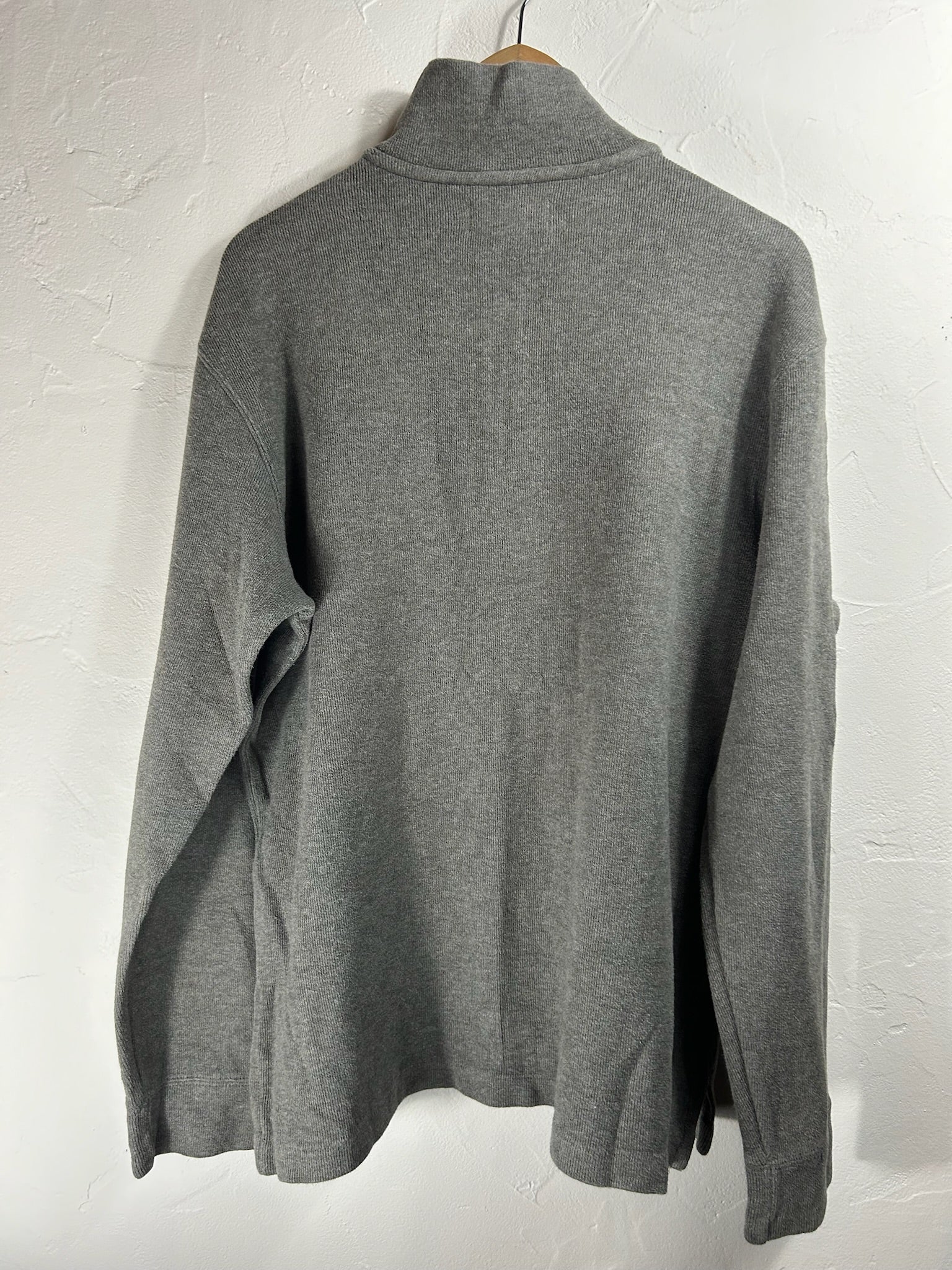 Pull zippé Ralph Lauren gris - Homme - Taille L