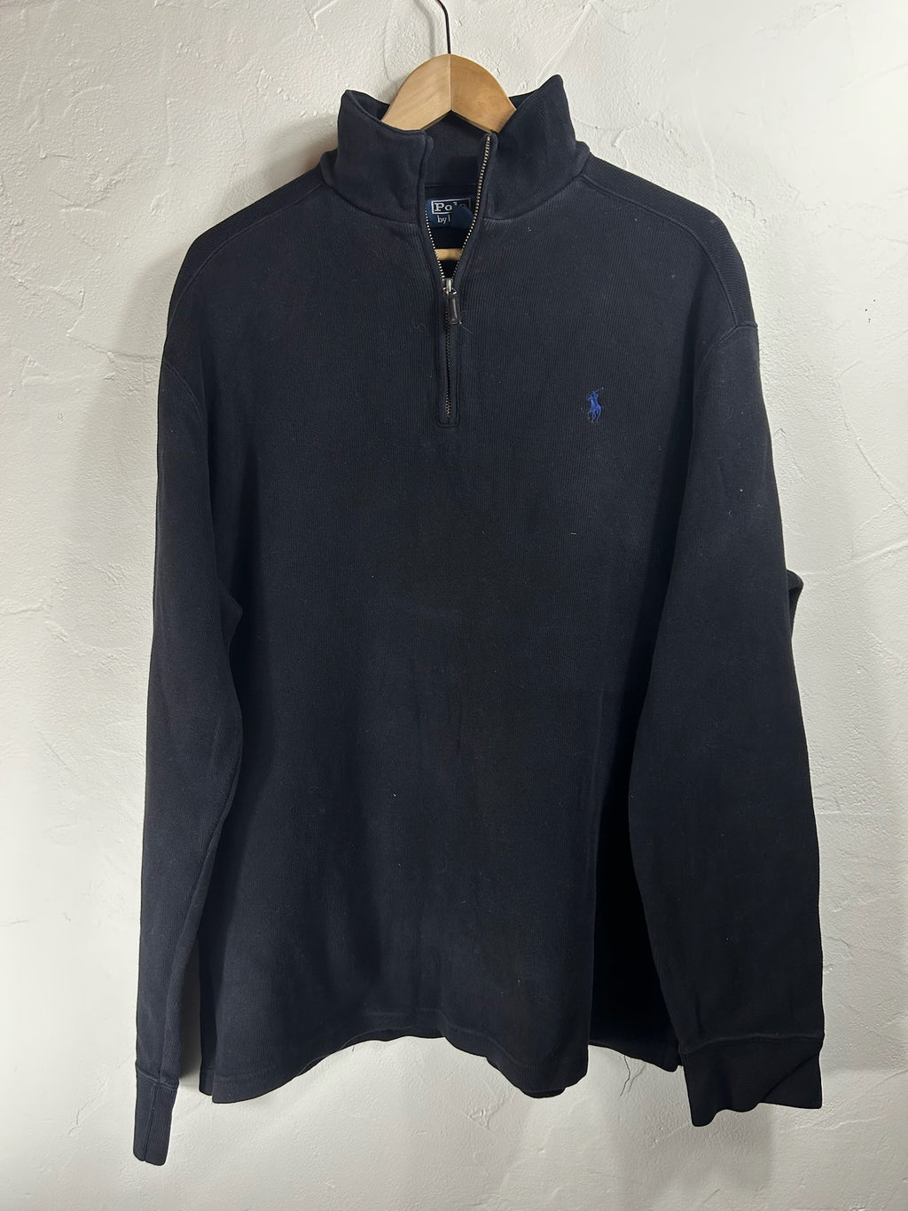 Pull zippé Ralph Lauren noir - Homme - Taille L