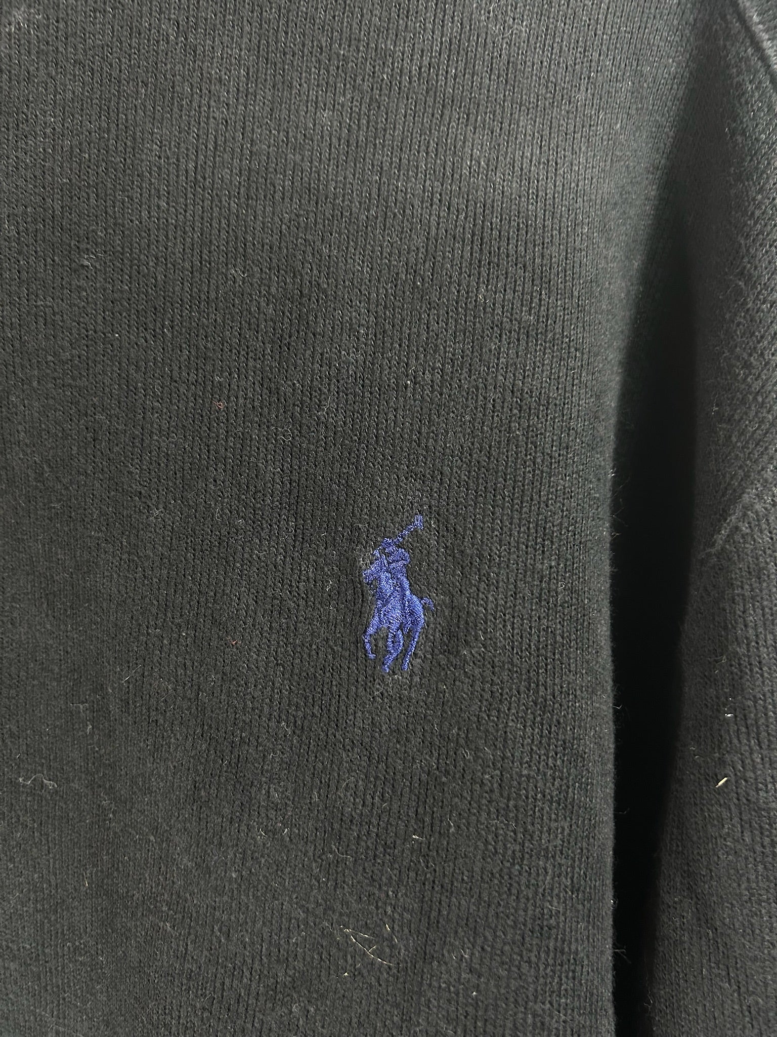 Pull zippé Ralph Lauren noir - Homme - Taille XL