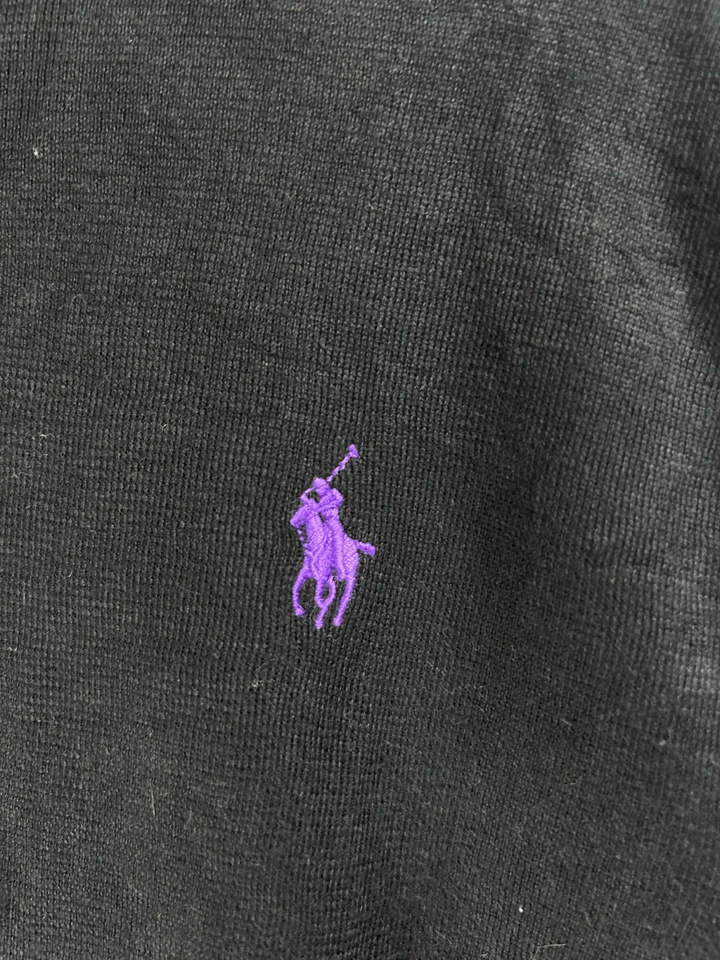 Pull zippé Ralph Lauren noir - Homme - Taille XL