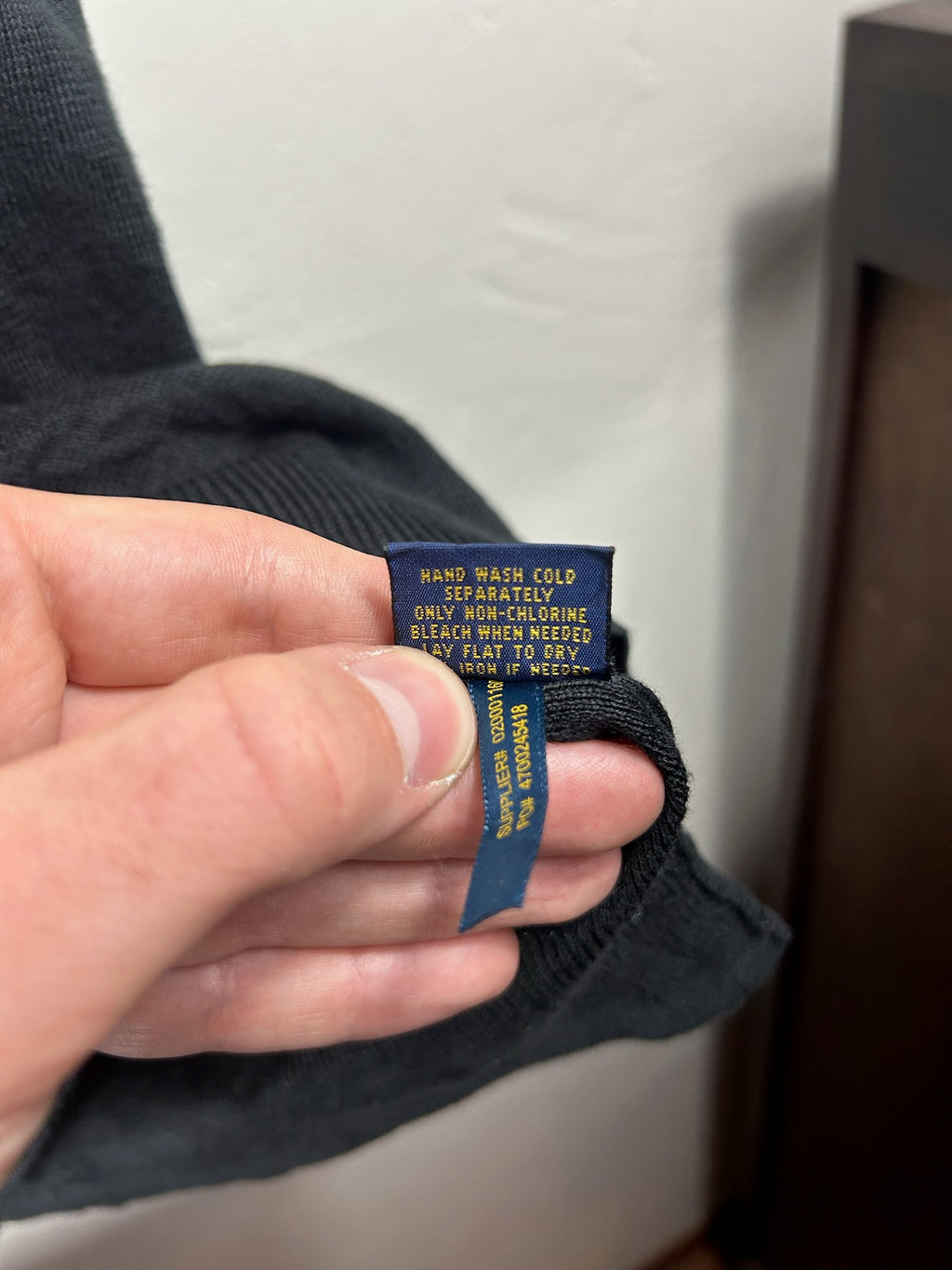 Pull zippé Ralph Lauren noir - Homme - Taille XL